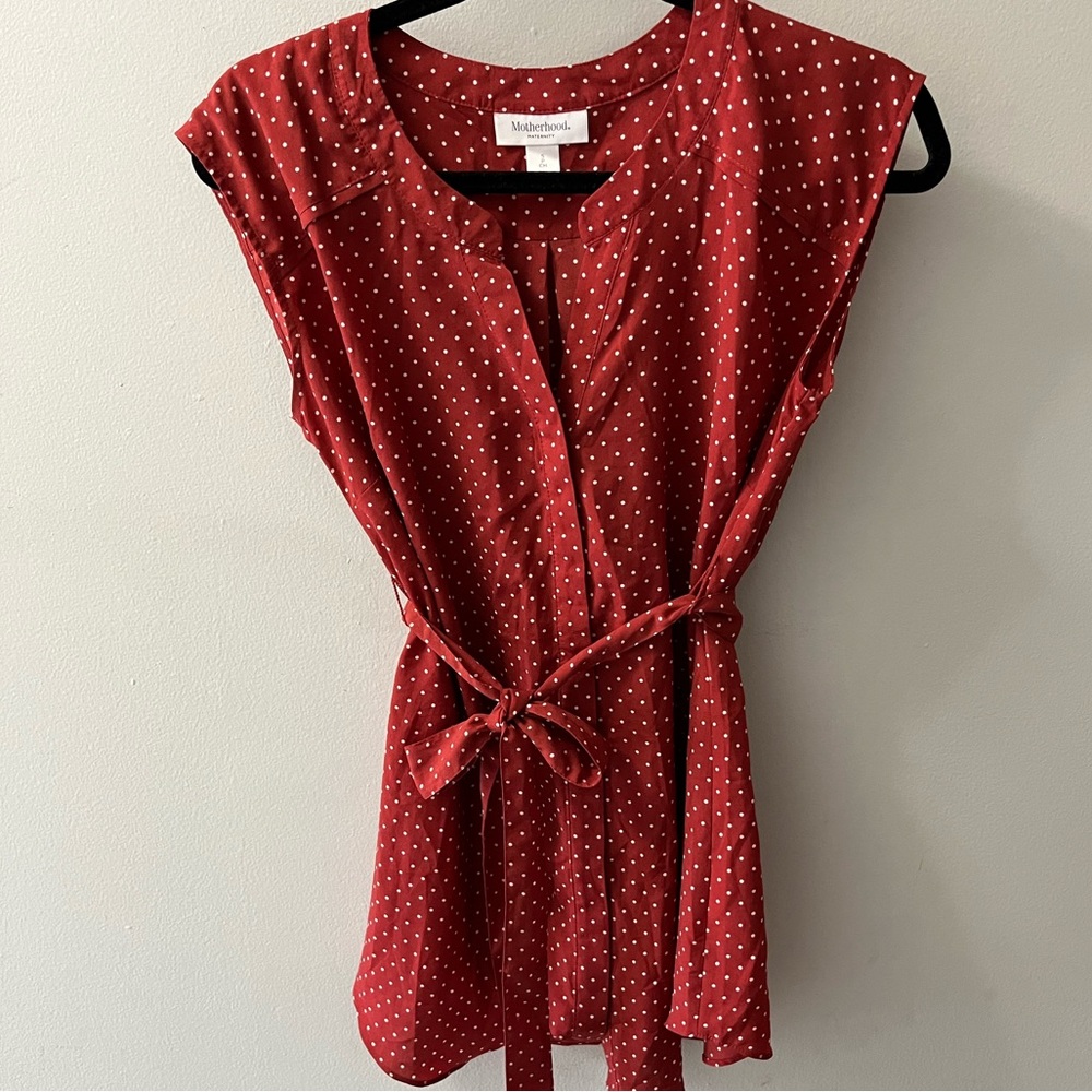 Motherhood Maternity Burnt Orange Blouse